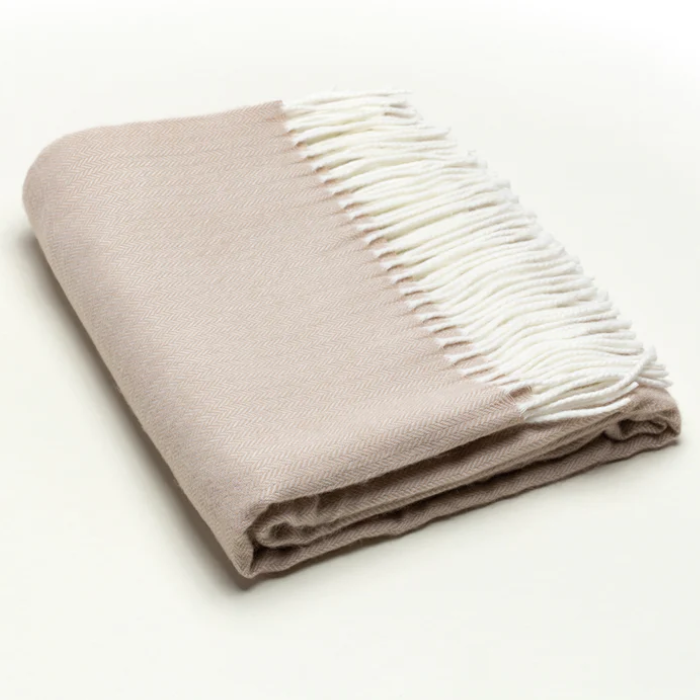 Herringbone Fringe Throw Blanket (multiple colors)