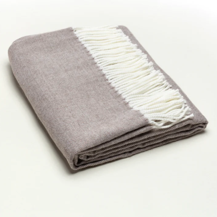 Herringbone Fringe Throw Blanket (multiple colors)