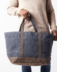 Waxed Canvas Large Boat Tote (2 color options)