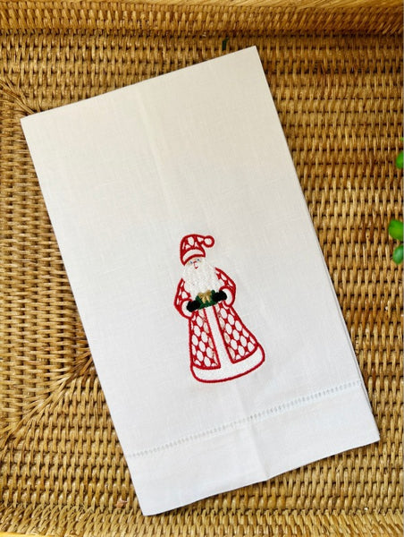 Christmas Pesh Terry Embroidered Tea Towel (4 Designs Available)