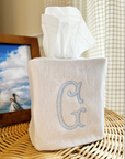 Monogram Tissue Box Cover